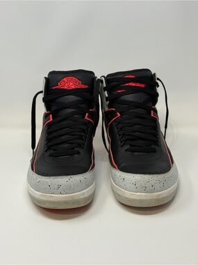 Size 12- Nike Air Jordan 2 Retro Infrared Cement 2014 - Black/Infrared 23